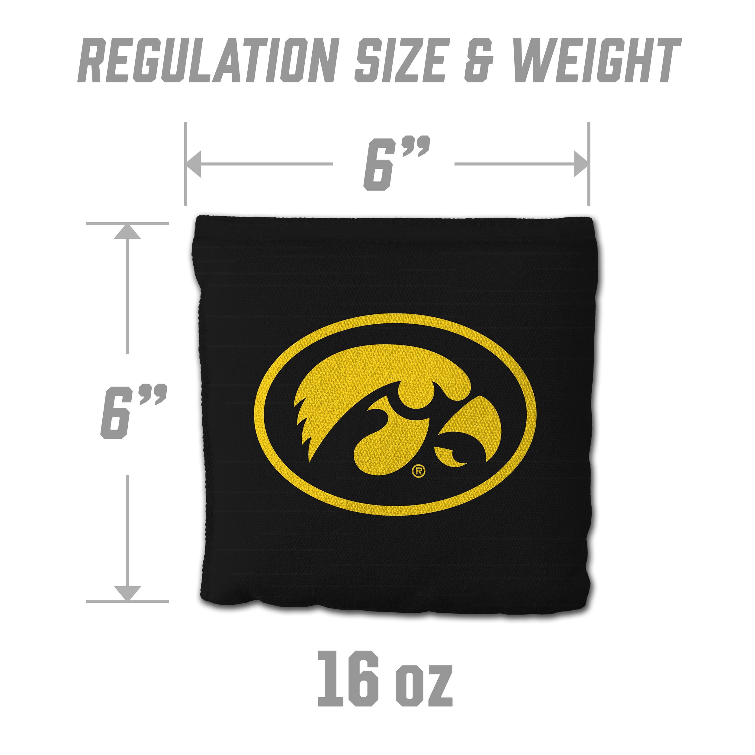 Iowa Hawkeyes 8pk Licensed Cornhole Bags