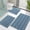 Airy Blue, variant on Thick Bathroom Rugs Sets 3 Piece, Absorbent Chenille Striped Bath Mats and U-Shaped Contour Toilet Rug, Home Decor Accessories, Bath Mat Set for Bathroom (30"x20"+24"x16"+24"x20", Light Grey)