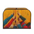 thumbnail image 2 of Daiia Colorful Sweaters And Strings Pattern 4 slice Toaster Cover, Toaster Appliance Dust-proof Cover For Kitchen Small Appliance Dust Cover and Fingerprint Protection, 2 of 7