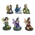 thumbnail image 5 of Pack Of 6 Fantasy Pretty Fairy Garden In Their Whimsical Worlds Small Figurines, 5 of 9