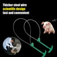 thumbnail image 5 of Farfi Handheld Piggy Catcher Fitting Size Sturdy Snare Stainless Steel Pig Catcher for Livestock (Green), 5 of 11