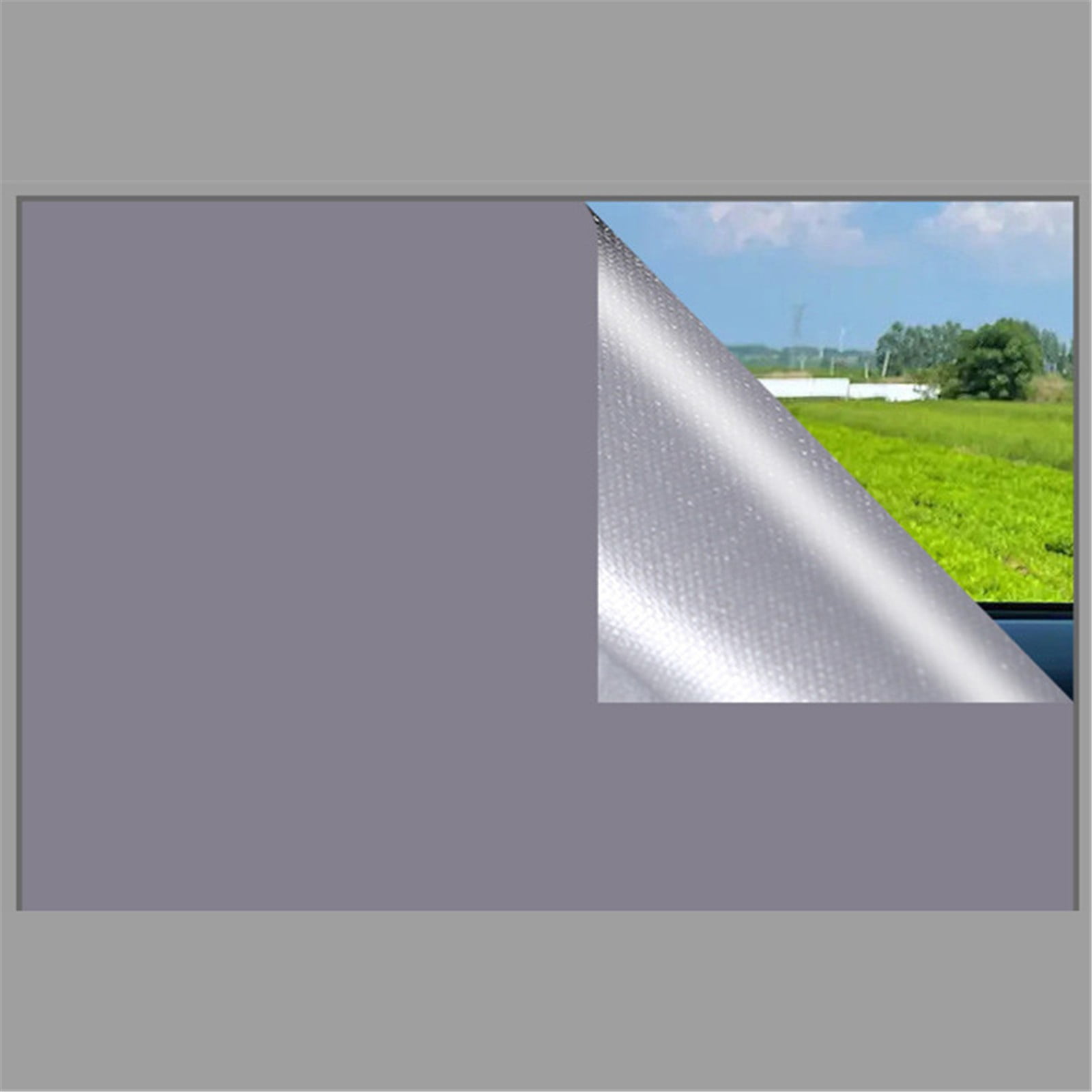 ZEMZYL No Drill Portable Curtain Silver Coated Light Blocking Window Shade For Bedroom Nursery Home Office