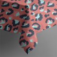 thumbnail image 5 of Leopard Print Square Tablecloth 42x42in(107x107cm) – Waterproof Polyester Printed Table Cover, Wrinkle Resistant & Washable for Kitchen Dining Picnic Party Decor, 5 of 6