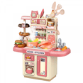 thumbnail image 1 of Kitchen Playset,Play Kitchen Set for Boys and Girls, Kitchen Toys with Realistic Lights&Sounds(Pink), 1 of 5