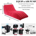 thumbnail image 3 of Inflatable Indoor Living Room Chair, PVC,Foldable Deck Chaise Lounges with Air Pump, Lazy Lounge Sofa for Bedroom Camping Picnic Beach, 3 of 7