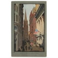 thumbnail image 3 of Rachael Robinson Elmer 11x14 Black Modern Framed Museum Art Print Titled - Trinity Church and Wall Street (1914), 3 of 5
