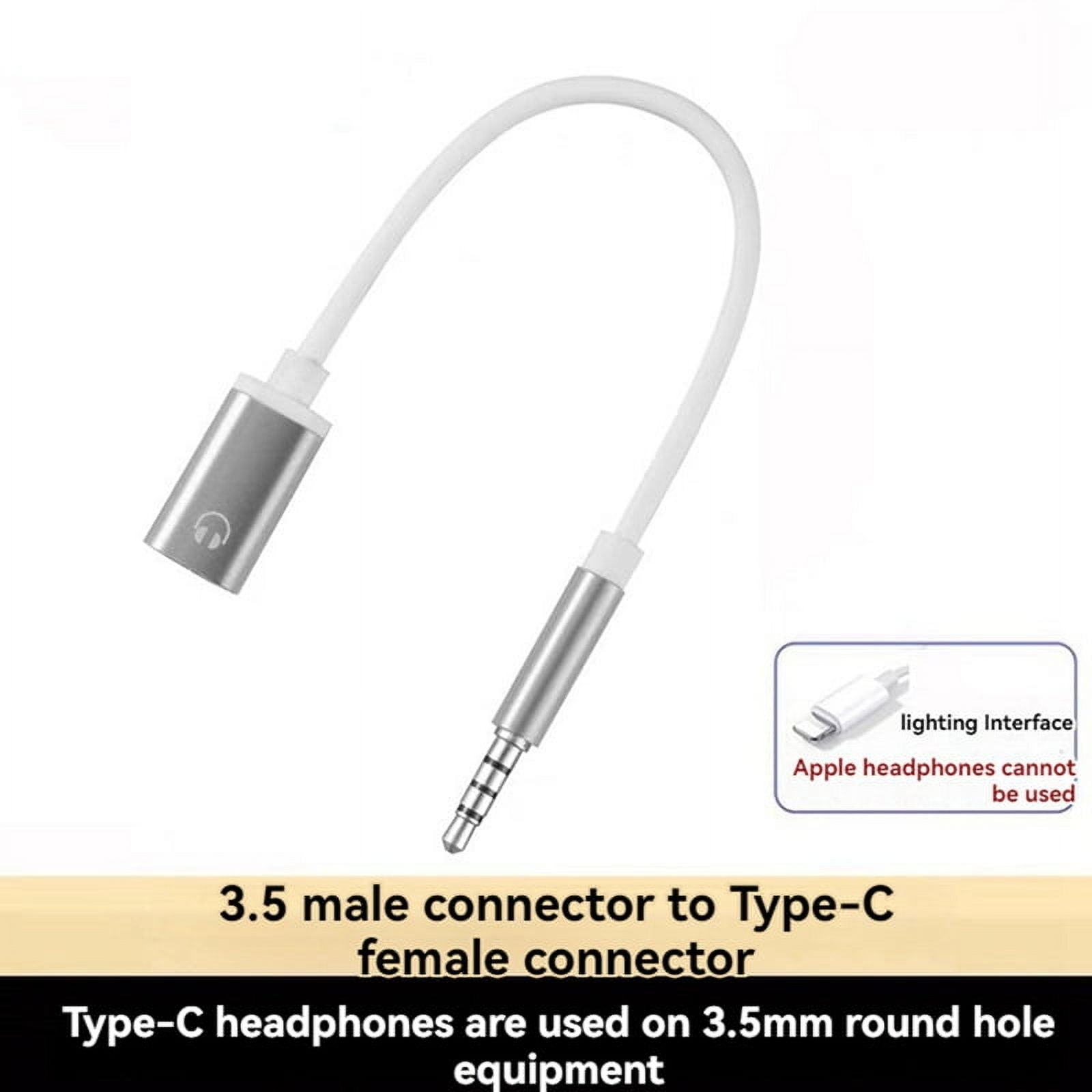 Cable Audio Macho de 3,5 mm A Hembra Tipo C, Adaptador Audio para ...