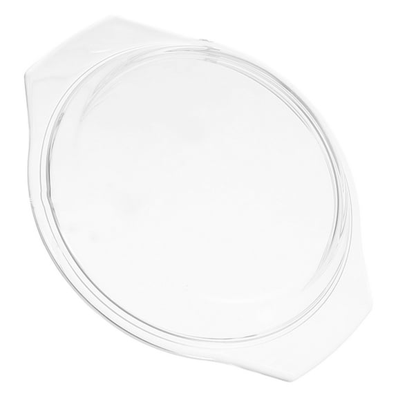 Yardwe White Glass Microwave Cover Reusable Food Safe Microwave Plate Cover for Even Heating