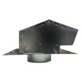 Builders Best 012633 Black Metal Roof Vent Cap, 6" Collar