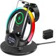 thumbnail image 2 of 7 en 1 Estación de Carga Inalámbrica con Reloj y Luz Nocturna,Cargador para iPhone 17/16/15/14/13/12,Samsung Galaxy S25/S24/S23,Compatible con Apple Watch Serie 2-9/Samsung Watch/AirPods y Galaxy, 2 of 13