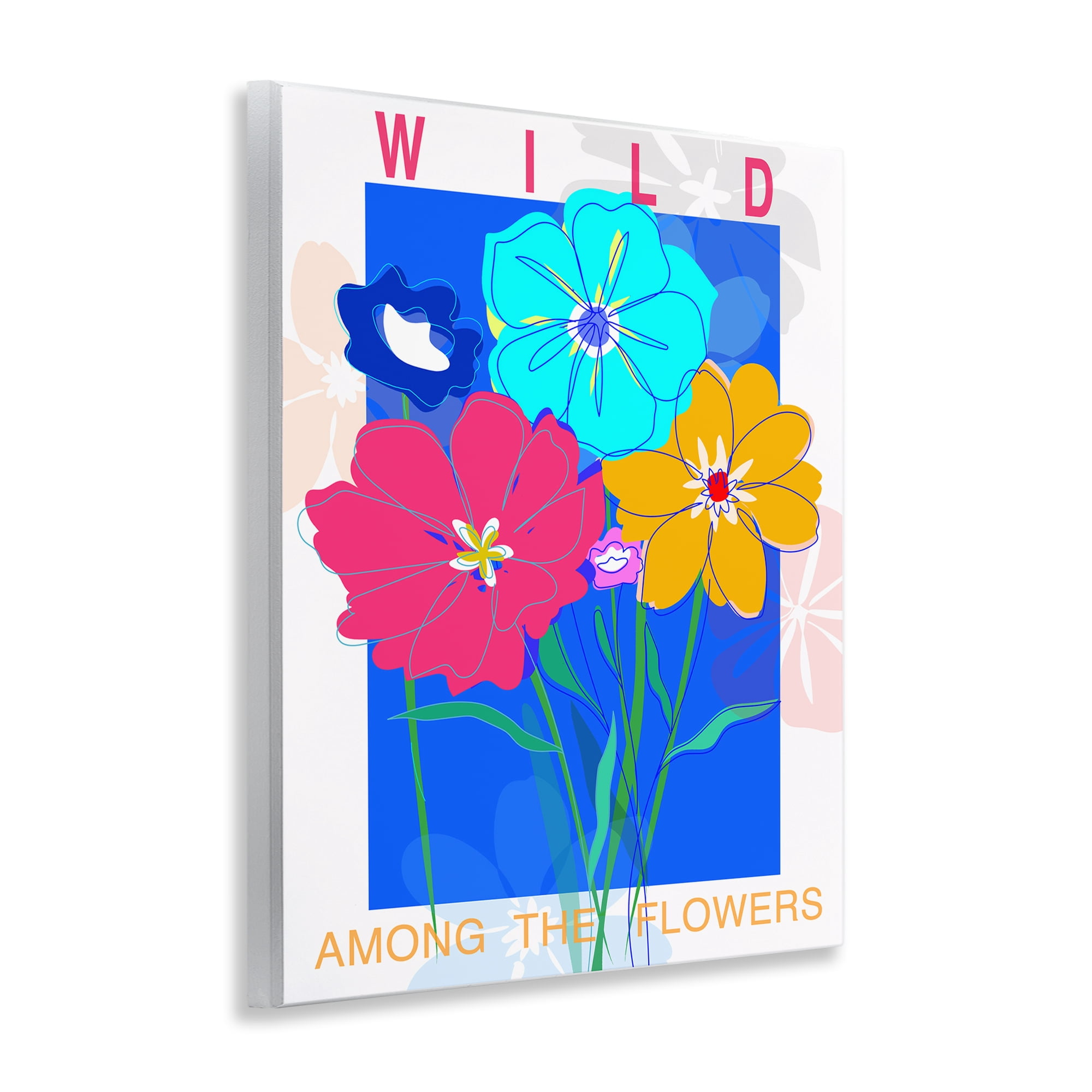 Stupell Industries Wild Among The Flowers Plants & Flowers Painting Unframed Art Print Wall Art, 11 x 14