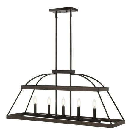 

SAFAVIEH Byher 5-Light Mid-century Brown Iron Chandelier