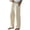 Light-Khaki, variant on Men's Loose Fit Casual Drawstring Pants Lightweight Straight Leg Trousers with Pockets for Outdoor & Daily Wear