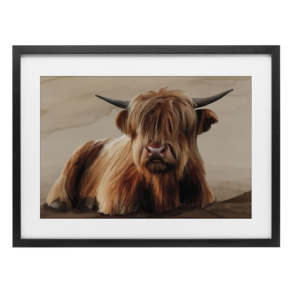 Stupell Industries Got My Hair Done Cattle Black Framed Print Under Glass, design by Renel Peters