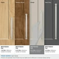 thumbnail image 3 of Amerock Cowrie 10-1/16 inch (256mm) Center-to-Center Satin Nickel Cabinet Pull, 3 of 6