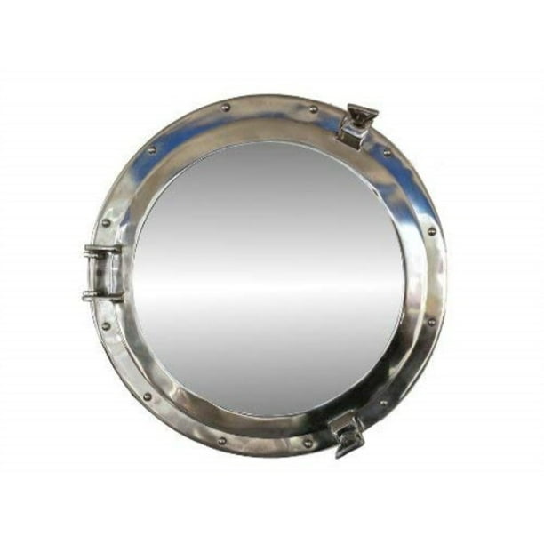 Aluminum Chrome Finish Ships Porthole Mirror 20 Al486110m Nautical Wall Decor Com - Chrome Wall Decor Aluminum Chrome Finish Ships Porthole Mirror 20 Al486110m Nautical Wall Decor Com - Chrome Wall Decor