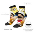 thumbnail image 4 of Lsque Sml Jeffy Printed Crew Socks, Moisture-Wicking Socks, Athletic Socks for Men Breathable Cushion Socks Casual Sport Socks for Running Traveling, 4 of 6