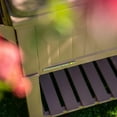 thumbnail image 5 of Permasteel 80-Qt Antique Outdoor Steel Patio Cooler on Wheels, Rolling Cooler Cart, Wooden Teak Style, Taupe, 5 of 16