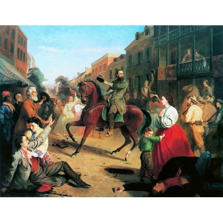 Jackson In Winchester 1862 NStonewall Jackson Entering Winchester Virginia Where He Had His Headquarters 1862 Oil On Canvas By William D Washington Poster Print by Granger Collection