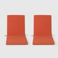 thumbnail image 2 of WestinTrends Solace Outdoor Chaise Lounge Chair Cushions Set of 2, 70" x 21.5", Orange, 2 of 8