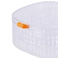 thumbnail image 3 of Caja de almacenamiento de joyas, soporte apilable para pendientes, relojes, escaparate para mujer Transparente, 3 of 3