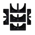 thumbnail image 3 of fastboy Handy T-Shirt Ruler Tool Alignment Craft Tool Guide 5PCS Accurate Centering for Flawless Designs Black 5 Pcs 1Set, 3 of 6