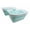 White/Lake Green, variant on SAMMART Set of 2 - 30L (8 gallon) Collapsible Plastic Laundry Basket - Foldable Pop Up Storage Container / Organizer - Space Saving Hamper / Basket