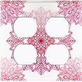 thumbnail image 3 of Metal Light Switch Plate Cover Mandala Violet Flower Tile Pattern MDL099, 3 of 13