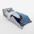 thumbnail image 3 of Ambesonne Animal Bedding Set 4 Pcs, Exotic Peacock Feather, Queen, Dark Blue Blue and Black, 3 of 3