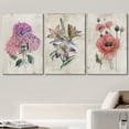 thumbnail image 2 of wall26 Canvas Print Wall Art Set Pastel Watercolor Lily Daisy Flowers Nature Floral Illustrations Modern Decorative Rustic Botanical Relax/Calm for Living Room, Bedroom, Office - 24"x36" x, 2 of 5