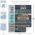 thumbnail image 4 of XZYG Gifts for Son Son Gifts from Mom Gift for Son Gifts for Grown Son Graduation Gifts for Son Blanket(50*60inch), 4 of 6