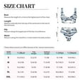 thumbnail image 4 of Kdxio Palm Tree Print Women's 2 Piece High Waisted Wrap Spaghetti Strap Summer Swimsuit Bikini Set-Medium, 4 of 7