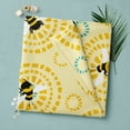 thumbnail image 4 of David Textiles 60" x 1.5 yard Brushed Fleece Bees Circles Fabric Precut, 4 of 6