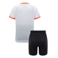 thumbnail image 2 of Doomiva Kids Boys Soccer Jerseys Outfit Quick Dry T-shirt and Shorts Football Set White 11-12, 2 of 7