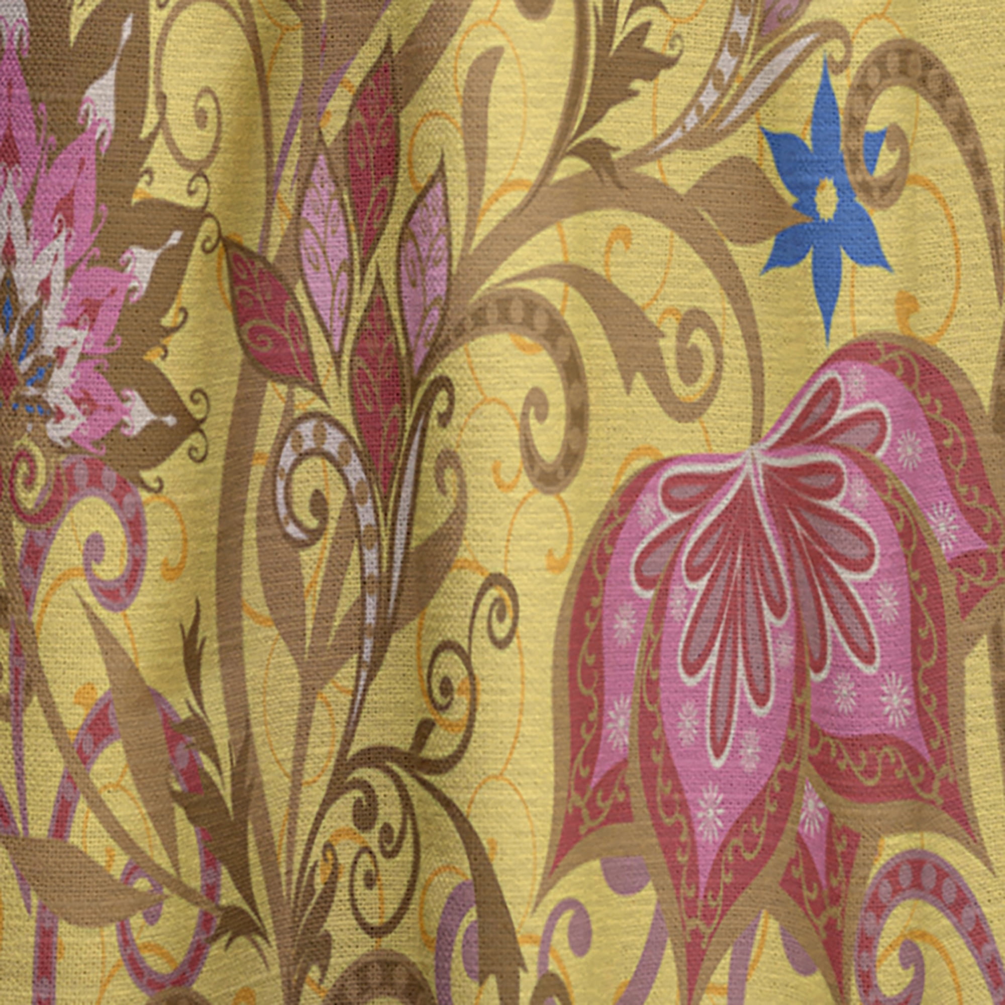 Designart 'Paisley Pattern V' Bohemian & Eclectic Curtain Panel