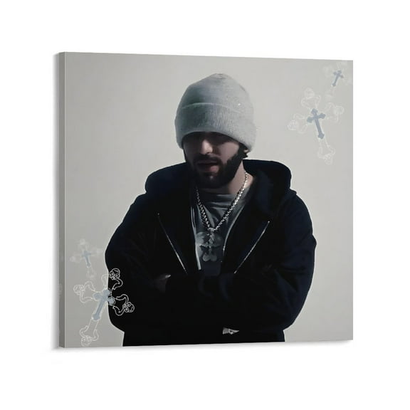Odetari Popular RAPPER Art Poster Posters Art Print Wall Photo Paint Poster Hanging Picture Family Bedroom Decor Gift 24x24inch(60x60cm)