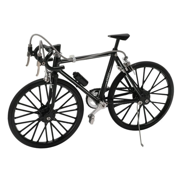 Mini Bike Model Ornament High Simulation Vivid Details Compact Structure Black Finger Bikes Toys for Home Desktop Decor