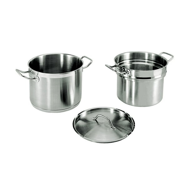 20 Qt 18/8 Stainless Steel Double Boiler, 3 Pcs Set