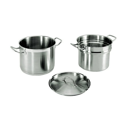 8 Qt 18/8 Stainless Steel Double Boiler, 3 Pcs