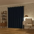 thumbnail image 2 of Sun Zero Oslo Extreme 100% Blackout Grommet Curtain Panel, 52"X108", Navy Blue, 1-Piece Single Panel, 2 of 10