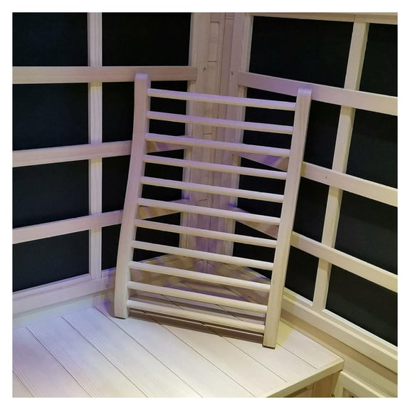 Sauna Backrest, Natural Wood Hemlock, No Stains, Non-Toxic, 13"(W) x 20.5"(H) 13"w Backrest