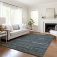 thumbnail image 6 of Addison Rugs Mayfield Washable Transitional Horizontal Bars Blue Rectangle Rug, 10' x 14', 6 of 6