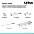 thumbnail image 4 of Kraus Bathroom Robe and Towel Hook, Chrome, 4 of 7