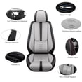 thumbnail image 2 of 2017 Car Seat Cover for Ford Focus , Black and Gray Car Seat Covers, Leather Full Set of 5 Seats Waterproof Beautify Interior, 4-Door Sedans Only, Pet Car Seat Covers, 2 of 7