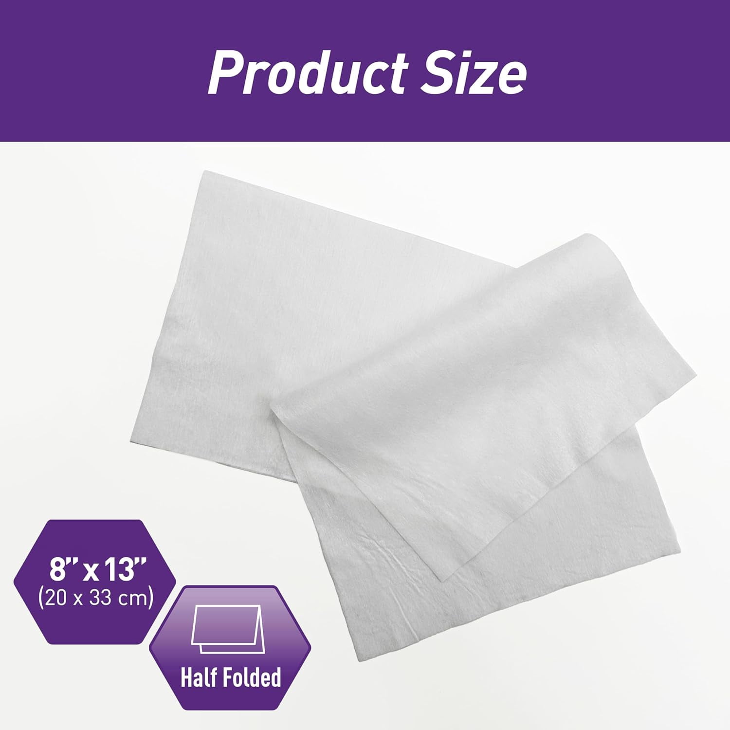MED PRIDE Wipes for Adults – 800 Count Soft Dry Body Wipes for Adults, Absorbent Disposable Towels for Incontinence Care, Baby & Elderly Use