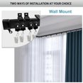thumbnail image 3 of Accessories Kits for 12Ft Flexible Bendable Curtain Track Ceiling Wall Mount - Include Curtain Track Rollers, Stainless Steel Track Clips, Wall & Ceiling Mount Brackets, End Caps, 3 of 7
