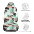 thumbnail image 5 of Sikiie Tropical Summer Palm Car Seat Protector 2 Pack Car Seat Cushion Mat, Car Seat Covers for SUV, Truck, Van, 5 of 7