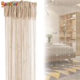 thumbnail image 3 of Spencer 39"x78" Crystal Beaded String Door Curtain Window Door Panel Room Divider Fringe Crystal Tassel Screen Home Decor "Champagne", 3 of 7