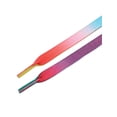 thumbnail image 3 of INSPIRE CHIC Flat Wide Colorful Shoelaces Shoe Laces for Sneakers 2 Pairs Bright Multicolor 80cm/31.50", 3 of 7