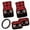 Cartoon Ladybug, variant on Pzuqiu Gothic Castle Car Floor Mats Car Steering Wheel Cover Full Set Easy to Install 5 Piece Car Floor Mats All Weather with Anti-Slip Pad Removable Automotive Accessories for Cars